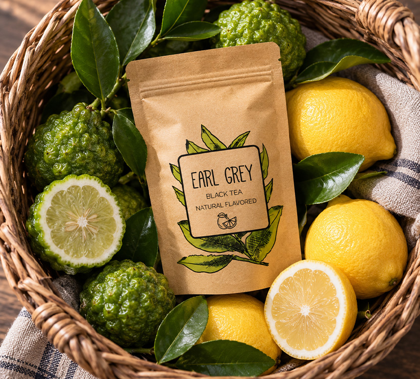 Earl Grey Leo Tea – czarna herbata liściasta w opakowaniu doypack 250g